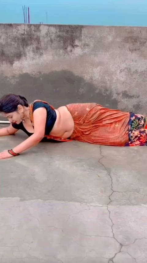 desi indian saree gif