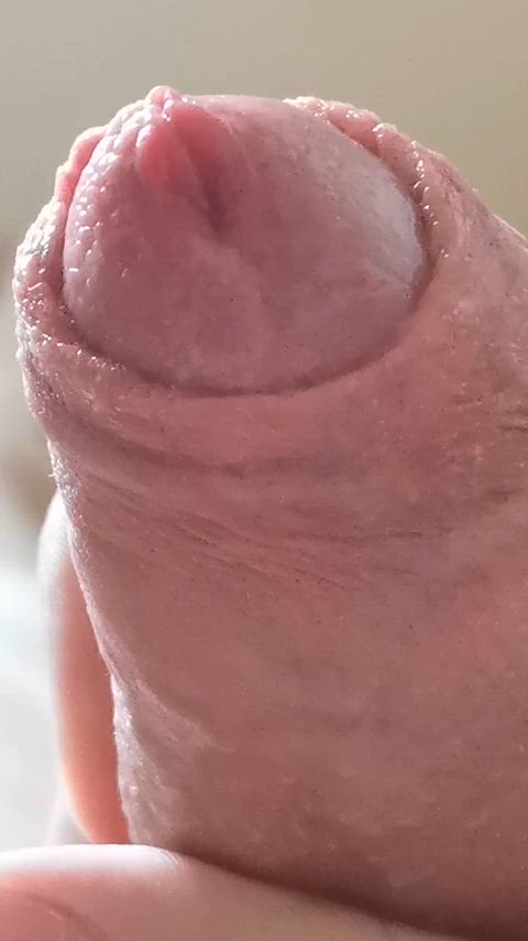 cumshot foreskin gay male masturbation uncut gif