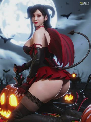 3d animation halloween sfm tifa lockhart gif