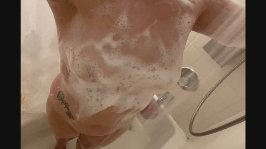 Boobs Curvy Pawg Perky Shower Small Nipples Small Tits Soapy Tits gif