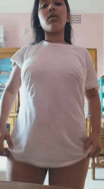 Big Tits Desi Teen gif