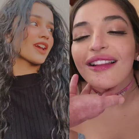 cum face fuck facial sex step-sister tight pussy tiktok gif