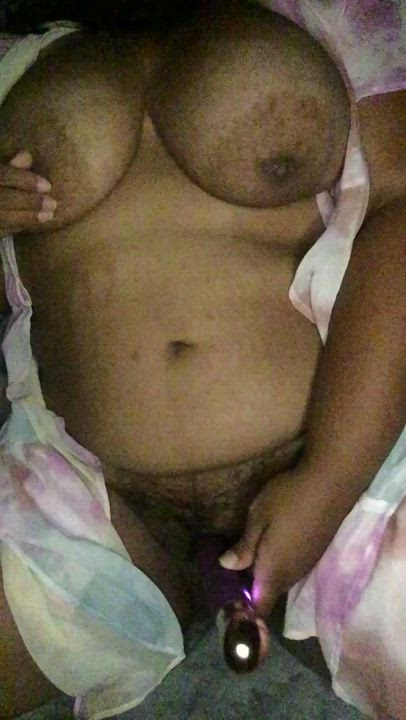 BBW Ebony Hairy Pussy gif