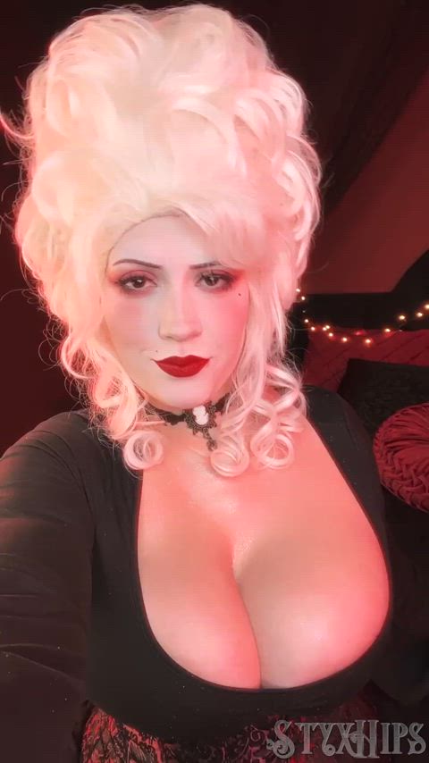big ass big tits bouncing tits cosplay huge tits solo just-boobs gif