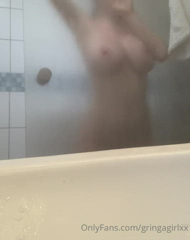 Big Tits Boobs Natural Tits Shower Tits gif