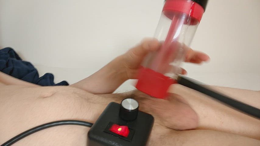 cum machine messy penis penis pump sex machine wet and messy gif