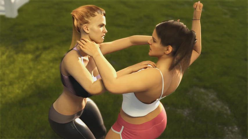 Besties Bust Up - Animated Catfight