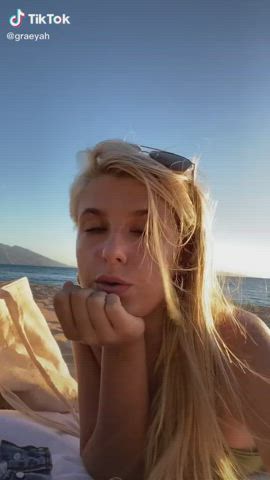 Amateur Beach Big Ass TikTok gif