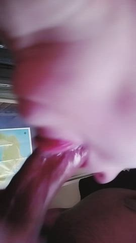 Amateur Blowjob Drooling Girlfriend Homemade Humiliation gif