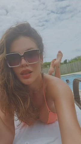 ass bikini brazilian celebrity cleavage gif
