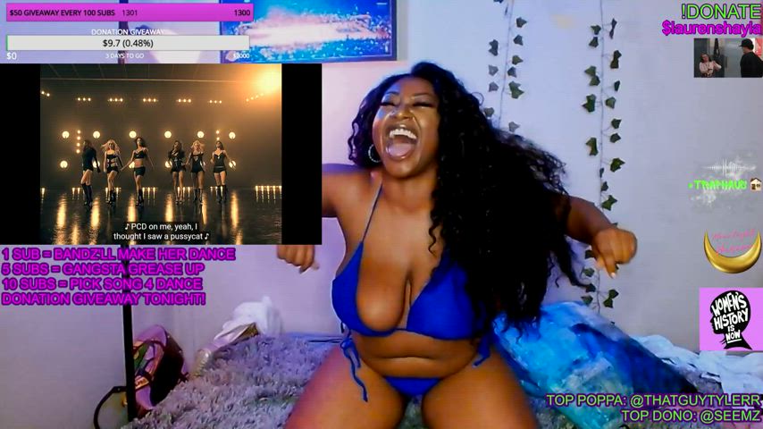 african american bbbw big tits bikini huge tits natural tits nipslip gif