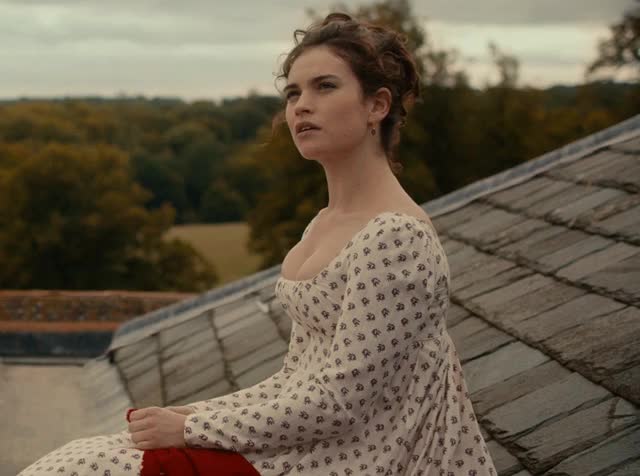 Celebrity Lily James gif