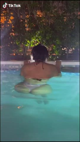 Ass Bikini Pool Thong TikTok gif