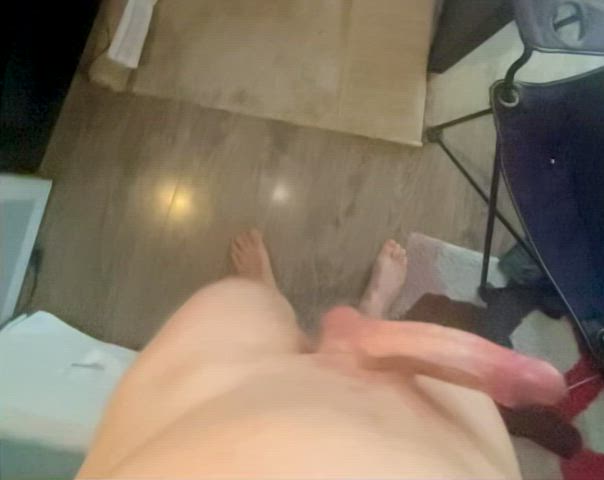 Swinging some precum around, If my cock sounds like that hitting my legs, how is