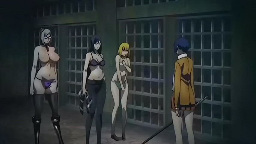 anime big tits bra hentai rule34 undressing gif