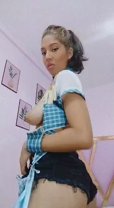 Colombian Cute Latina MILF gif