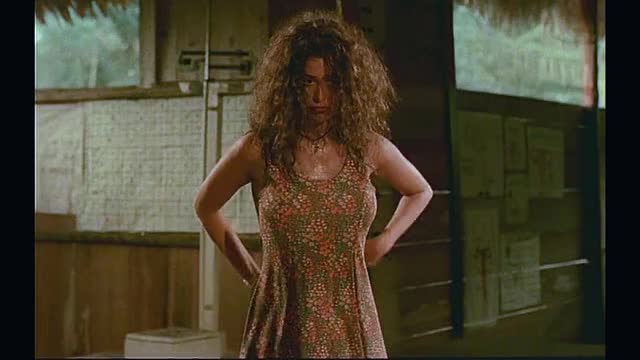 Angie Cepeda and her perfect body in Pantaleón y las visitadoras (1999)