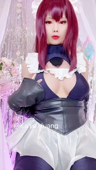 Big Tits Cosplay Costume gif