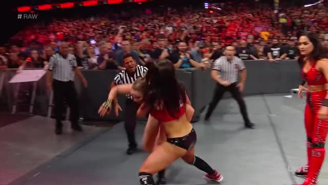 The Bella Twins attack Ronda Rousey: Raw, Oct. 8, 2018