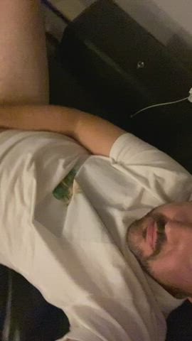 cock masturbating solo gif