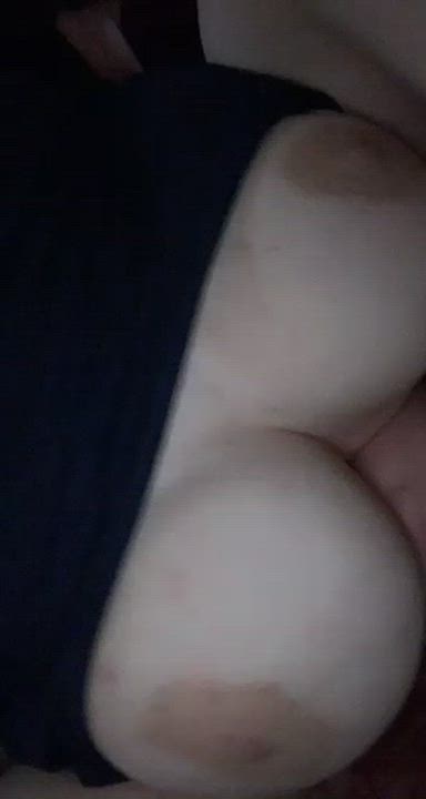 BBW Big Tits Bouncing Tits Chubby Natural Tits gif