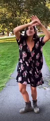 ass exposed milf mom public thong upskirt wife gif