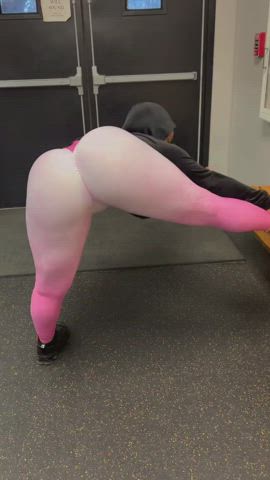Ass Big Ass Booty Ebony Pussy Stretching Thick Workout gif