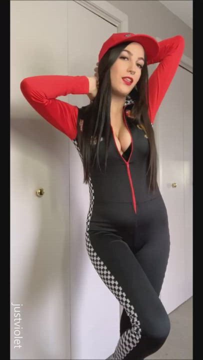 I uploaded Racer girl mini car stuffing (12:27mins) to my onlyfans.com/justviolet