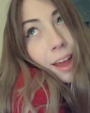 Brunette Leggings TikTok gif