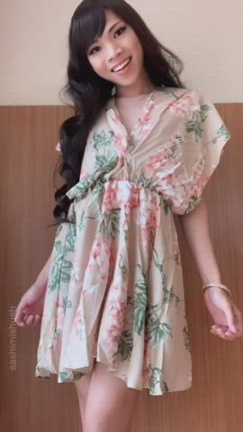 asian cute dress girl dick trans trans woman gif