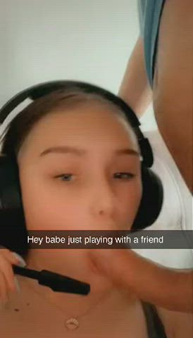 blowjob friends gamer girl gif