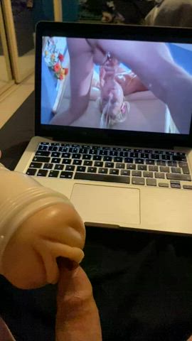 cock cute fleshlight male masturbation masturbating tribbing tribute gif