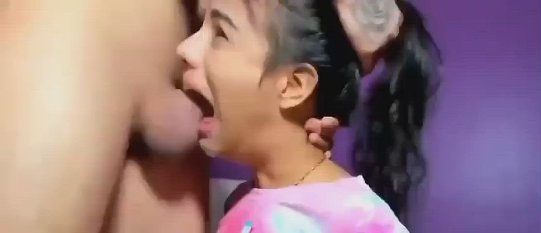 Blowjob Cum In Mouth Masturbating Mature Teen gif