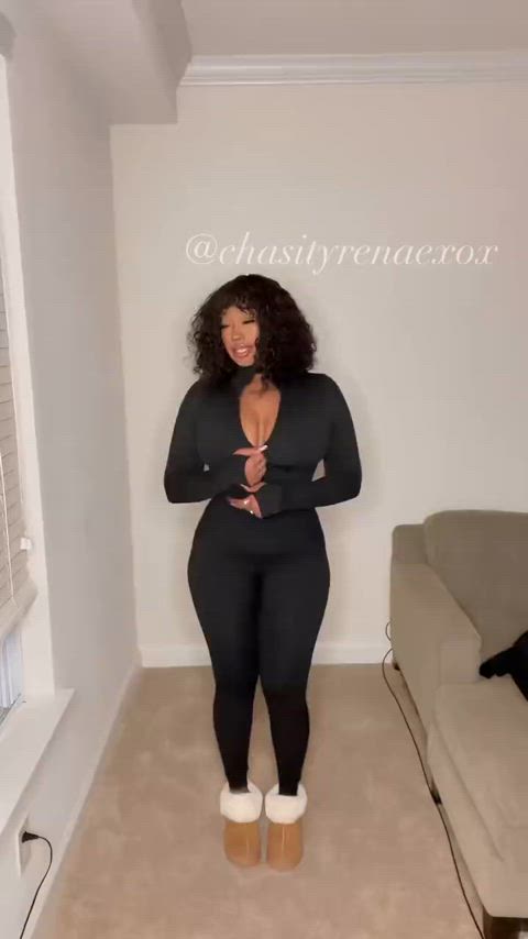 big tits tits ebony tease titty drop gif