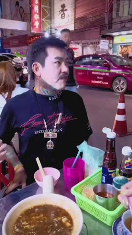 asian boyfriend funny porn girlfriend public real couple smacking tattoo thai gif