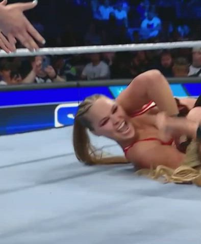 big tits celebrity wrestling gif