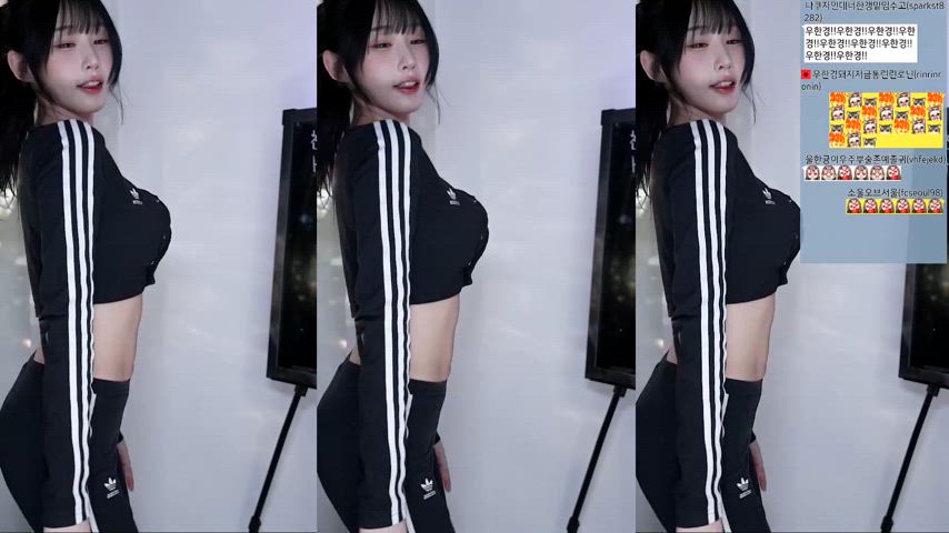 asian big tits dancing korean gif