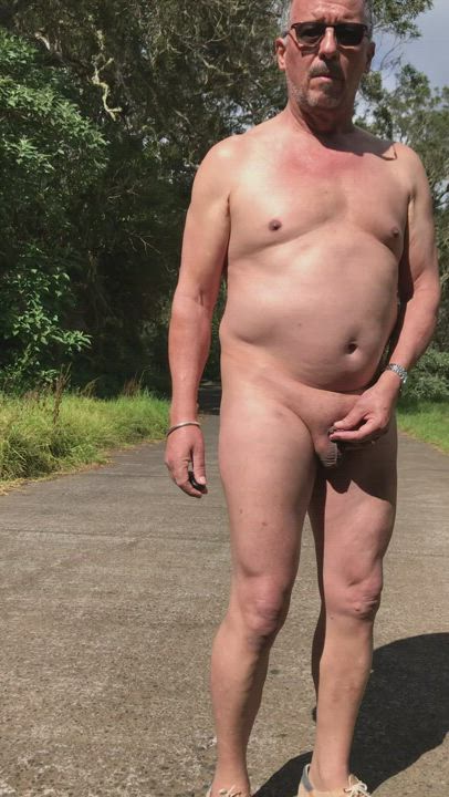 Mature Outdoor Penis gif