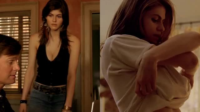 Alexandra Daddario 2 way split screen