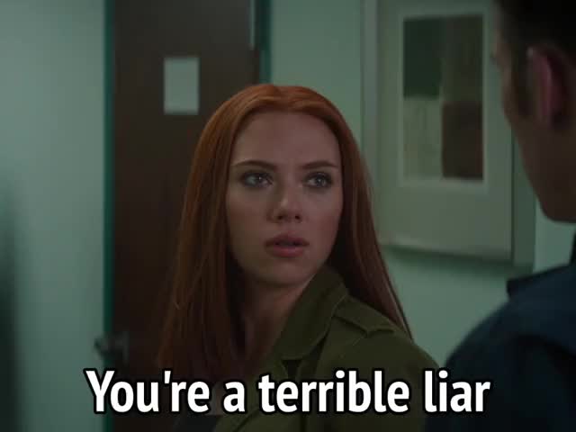 Captain America Winter Soldier - You're a terrible liar