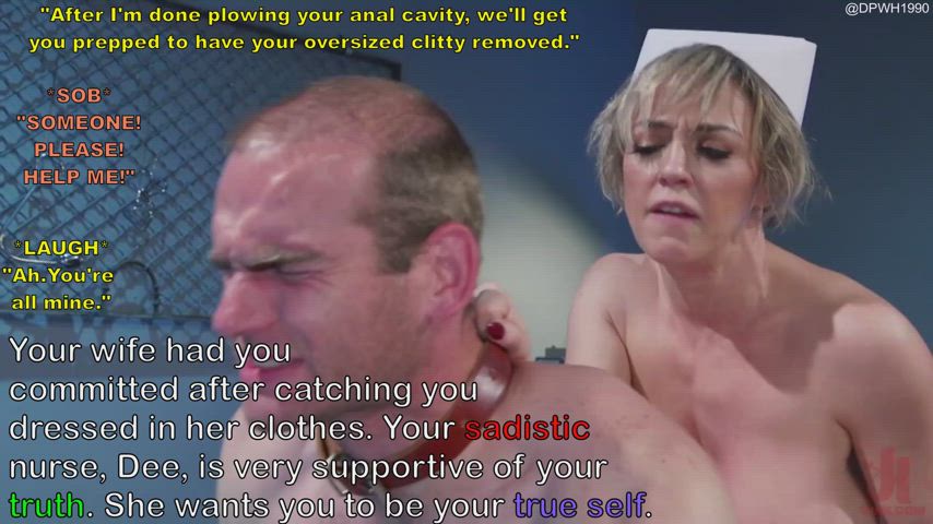 anal bdsm big tits blonde caption dee williams forced milf rough sissy gif