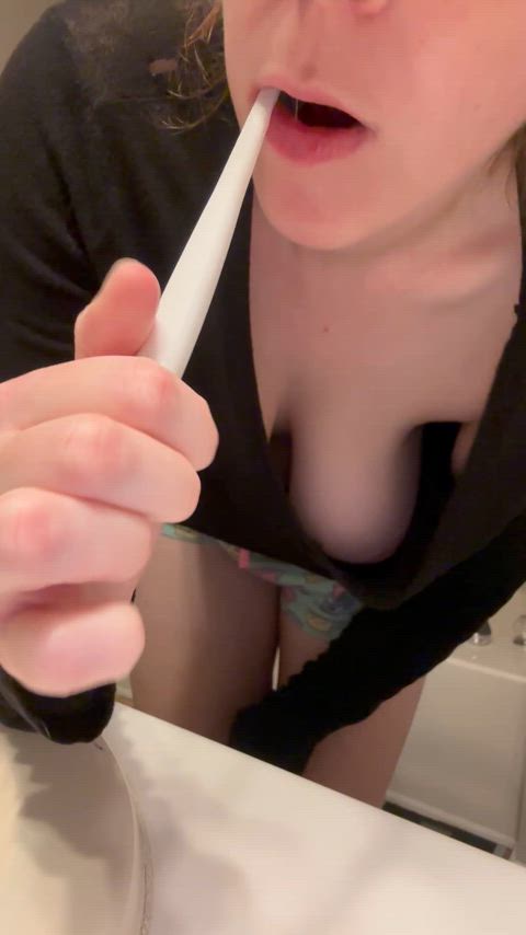 Do you like the view of me brushing my teeth? 