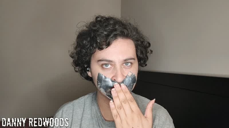 curly hair fetish gag gagged kinky kiss kissing lips lipstick surprise gif