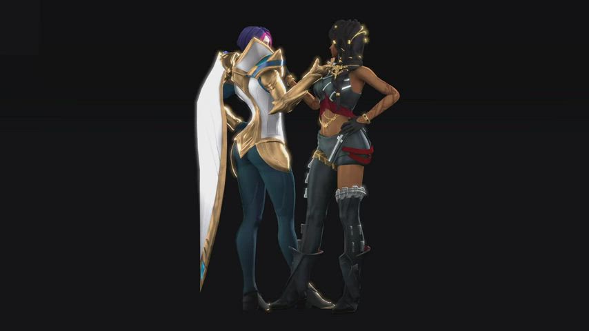 animation couple sfm sfw women gif