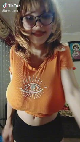 big tits boobs tiktok tits gif