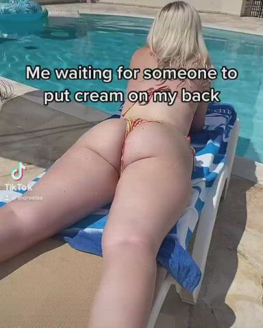 ass ass spread big ass bikini blonde tease thick tiktok wet gif