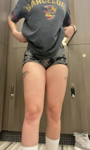 ass gym shorts gif