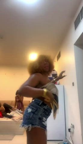 African African American Afro Amateur Dancing Ebony Homemade Threesome Twerking gif