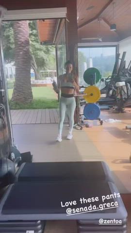 eva longoria spandex workout gif