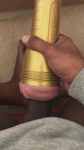 Amateur BBC Big Dick Fleshlight Male Masturbation Thick Toy gif